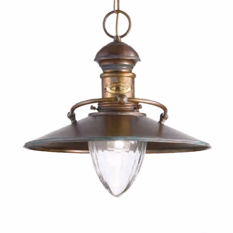 Cremasco Lampada a sospensione SCIA, dimmerabile, Bronzo / Ottone antico, Soggiorno / Sala da pranzo, Ottone, Marittimo, Lampada a sospensione