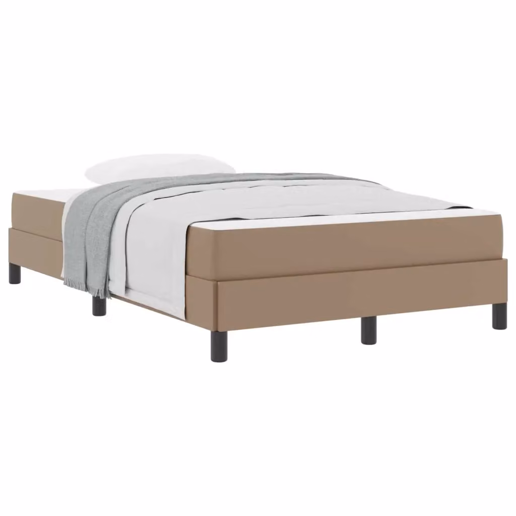 Struttura letto moderna vidaXL in tessuto beige e legno con doghe fisse L: 120 cm, P: 200 cm, H: 193 cm – 2