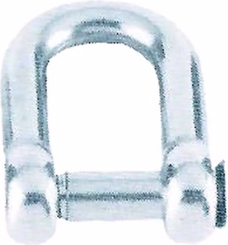 Lalizas D Oval Sink Pin Aisi 316 Grillo argento 8 mm Argento 8 mm