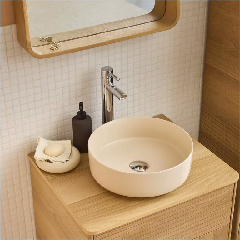 Lavabo da appoggio tondo 36 x 36 cm DIEGO
