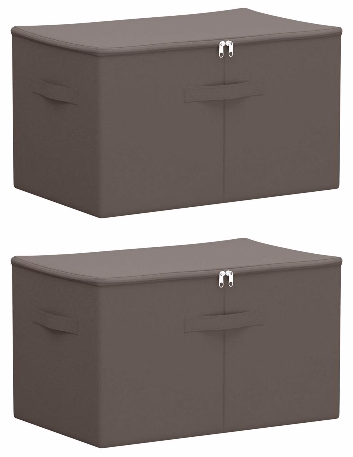 Scatola di Stoccaggio 2 pcs Grigio 55 x 35 x 32 cm