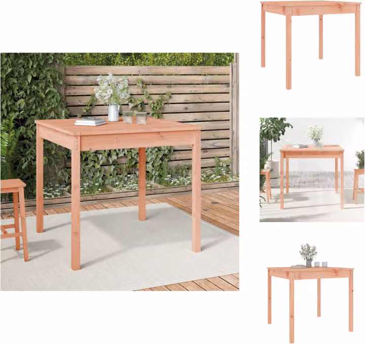 vidaXL Tavolo da giardino 82,5x82,5x76 cm in legno massiccio di abete Douglas - Tavoli da giardino