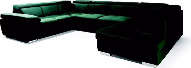 Multifunktion Big Wohnlandschaft U-Form Ecksofa Sofa Stoff Couch Polster Ecke