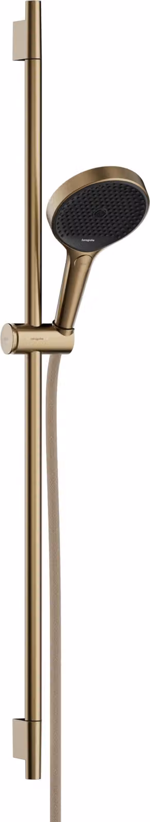 Set doccia Rainfinity, 3 getti, 8,5 l/min, barra da 90 cm, finitura bronzo spazzolato