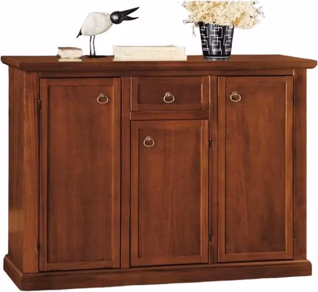Madia credenza stile arte povera Mobili 2G con 3 porte e 1 cassetto colore noce scuro L/P/H: 120 x 39 x 85 cm – 3