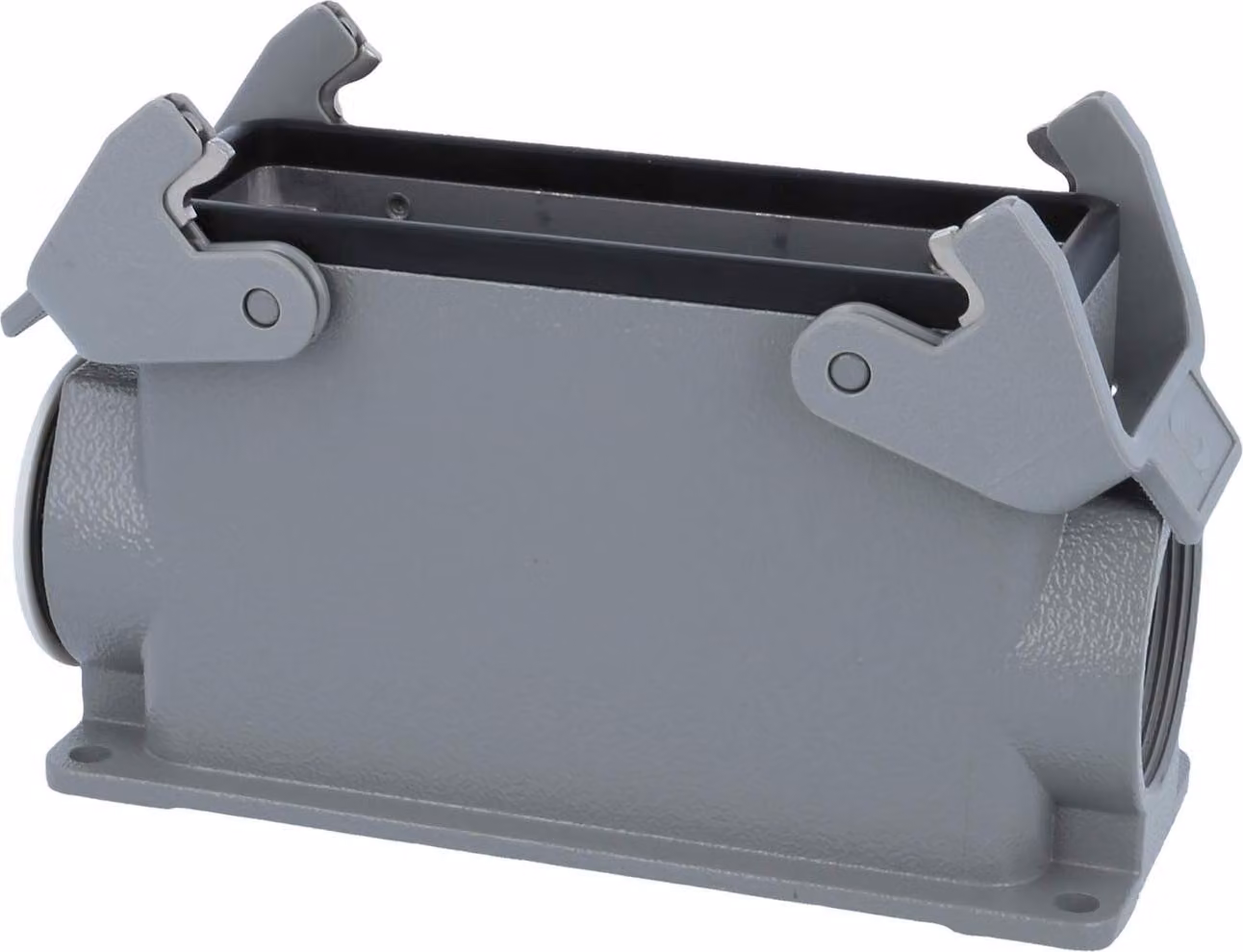 HARTING Han 24B Base alta, 1xPG29 uscita cavo laterale, con 2 staffe trasversali Vite PG29 Area di serraggio