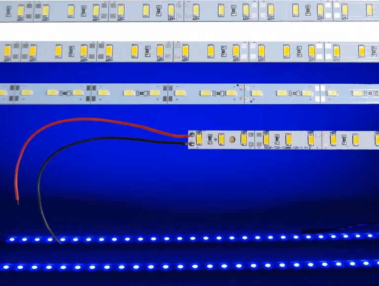 1m LED alluminio striscia dura striscia ferroviaria striscia di alluminio barra di luce modulo striscia di luce 12V blu