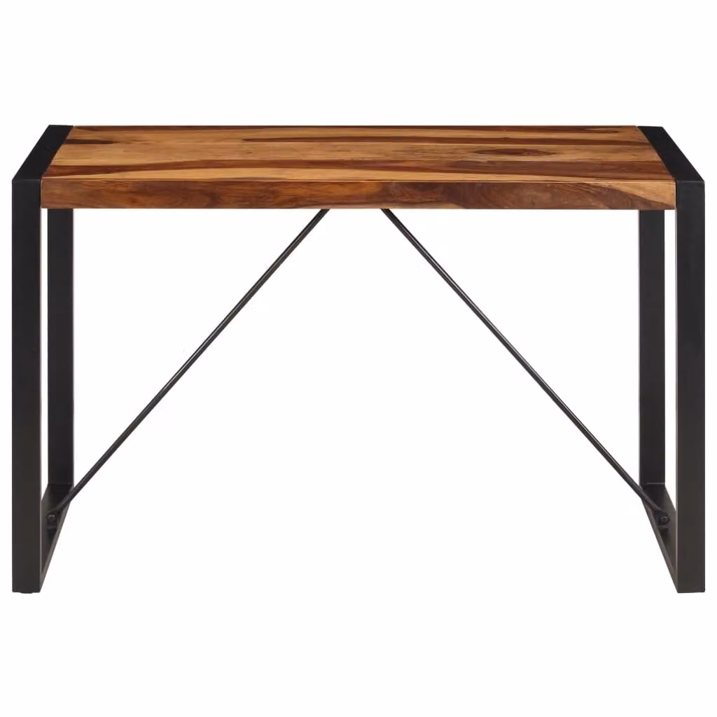 Tavolo da Pranzo 120x60x76 cm in Legno Massello di Acacia
