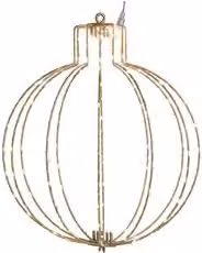 Sfera (D27 cm) luce fissa (1pz) 120 luci - NANOLED Bianco caldo IP44 D3996