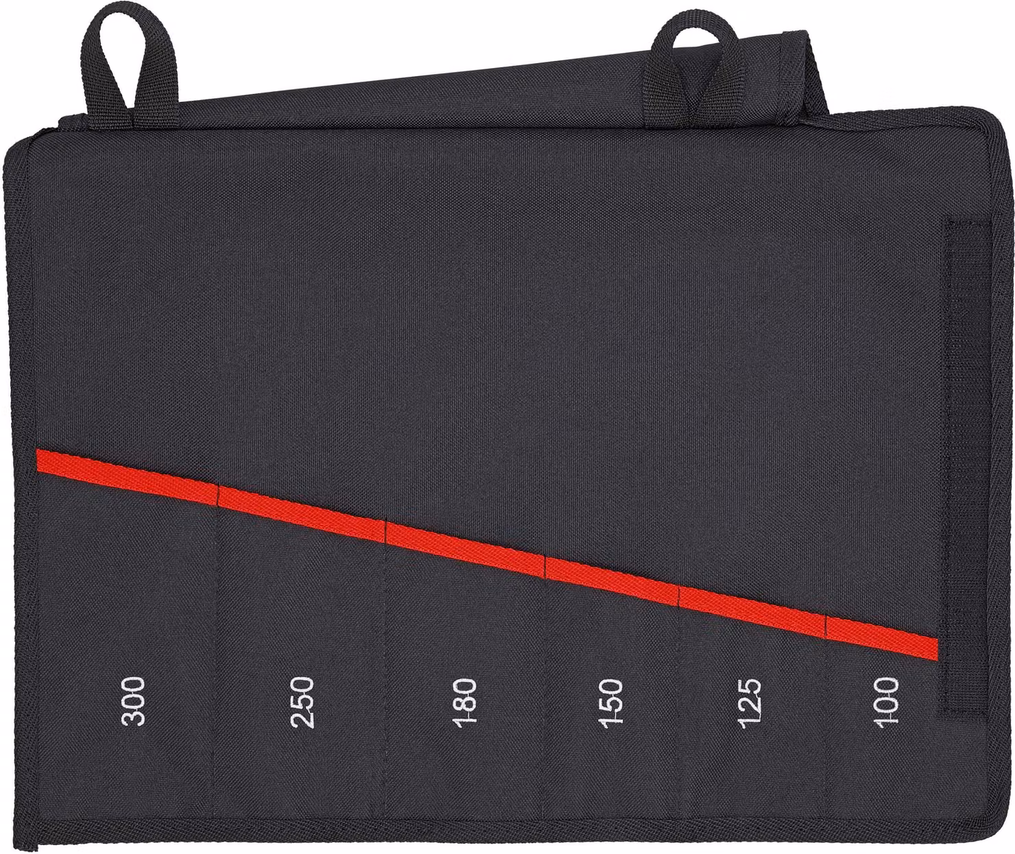 KNIPEX 00 19 55 S4 LE Astuccio arrotolabile per pinze e chiavi vuoto 6 scomparti 340 mm