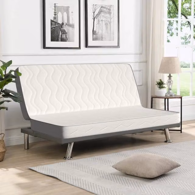 Materasso pieghevole ortopedico MIASUITE per divano letto click clack in gel bianco L: 130 cm, P: 200 cm, H: 12 cm