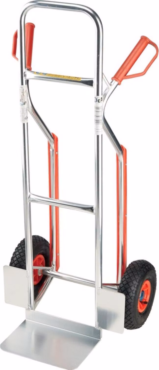 Carrello di trasporto in alluminio 150 kg 305x200 mm, pneumatico