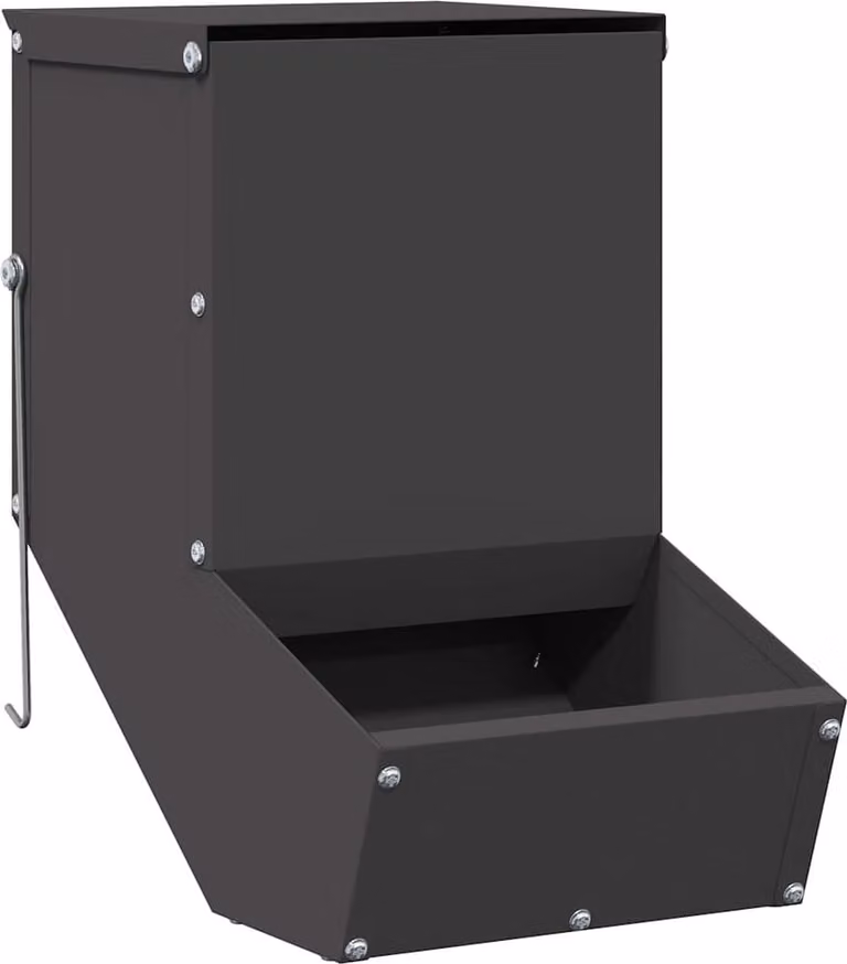 Mangiatore per conigli Nero 17,5 x 26 x 28,5 cm
