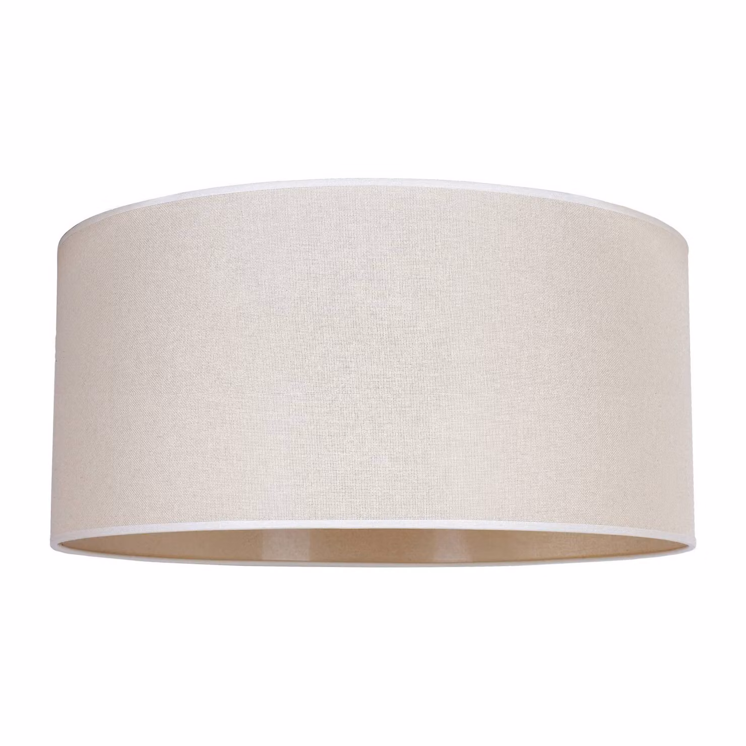 Paralume Roller, beige, Ø 50 cm, altezza 24 cm Roller Duolla, Tessuto / Stoffa / Seta