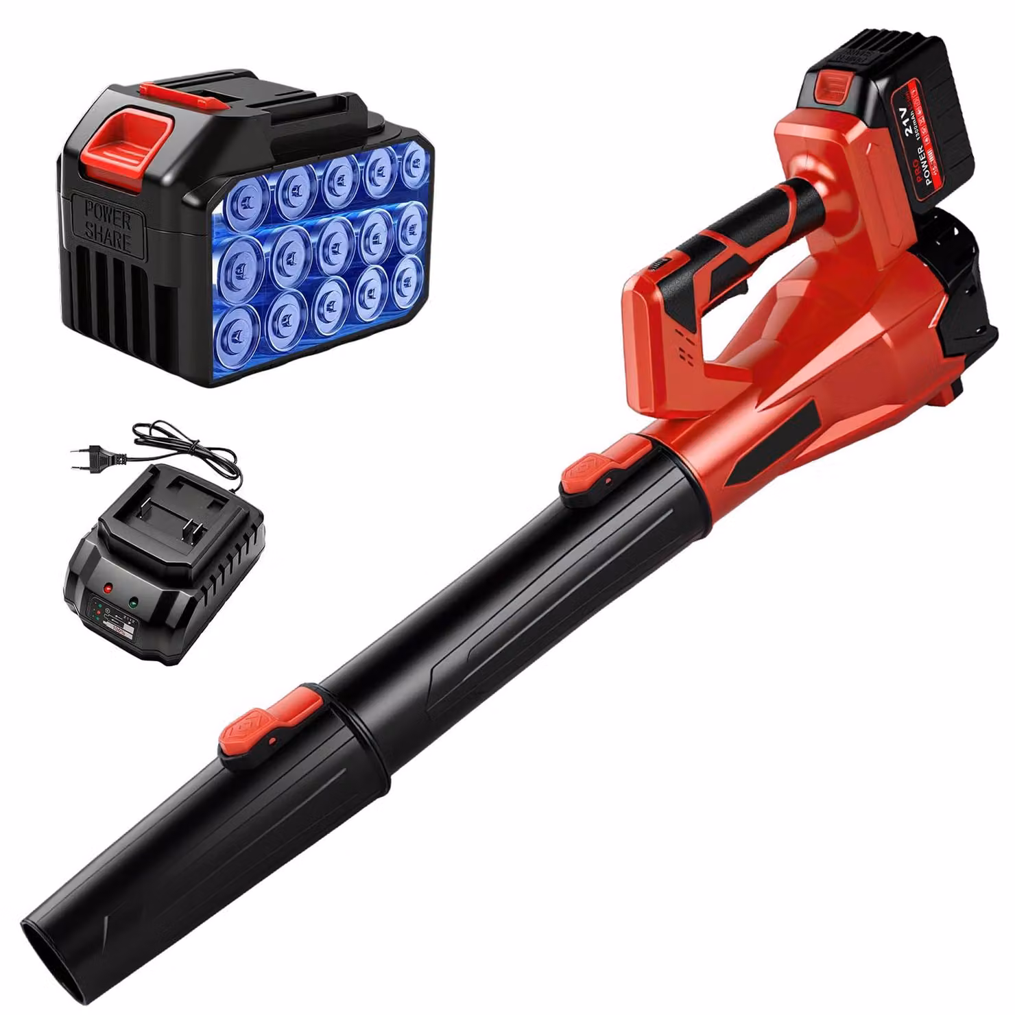 Ventilatore a soffitto Bladblazer Accu - 6 velocità - Portata d'aria di 61 m³/min