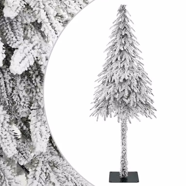 vidaXL Albero di Natale artificiale Bianco 76 x 76 x 180 cm