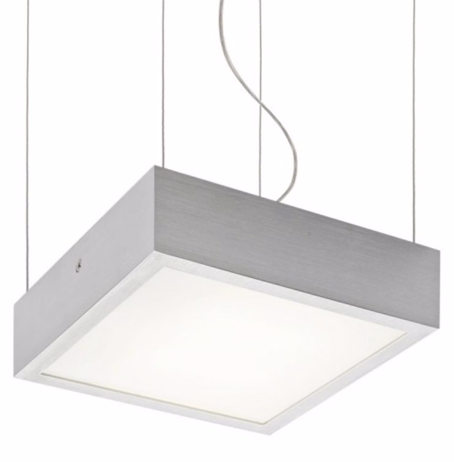 STRUTTURALE LED 20x20 sospesa in alluminio spazzolato 230V LED 12W 3000K