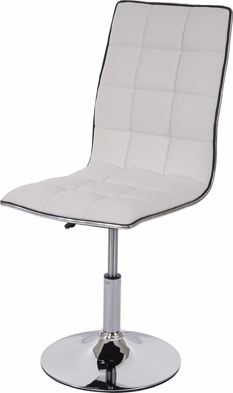 Sedia da pranzo | A x L x P 103 x 43 x 54 cm | Altezza seduta 41 cm | Pelle finta | Bianco | Sedia Sedia da cucina