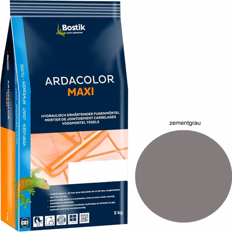Bostik Ardacolor Maxi Fuge grigio cemento 5 kg - Malta per fughe per piastrelle