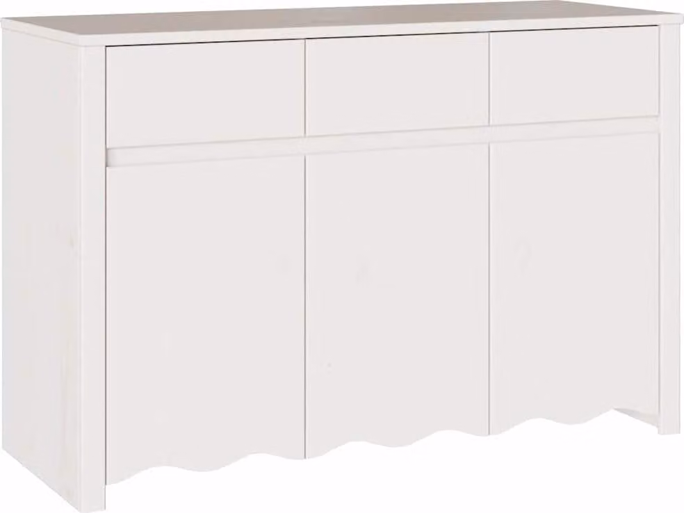 Credenza con cassetto Drammen Bianco 114 x 43 x 75,5 cm
