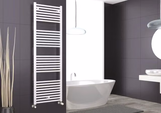 Termoarredo Scaldasalviette Cordivari Modello LISA 25 in Acciaio Verniciato Bianco L: 75 cm, H: 70 cm