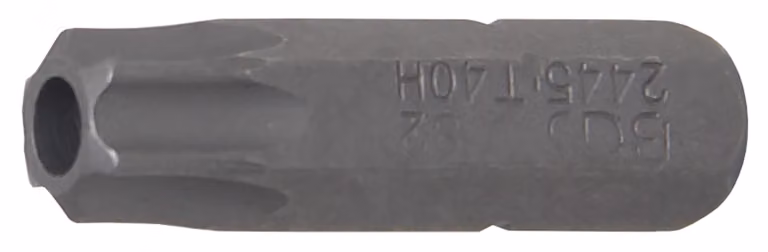 BGS bit drive esagono esterno 6,3 mm (1/4") profilo T (per Torx) con foro T40 - 2445