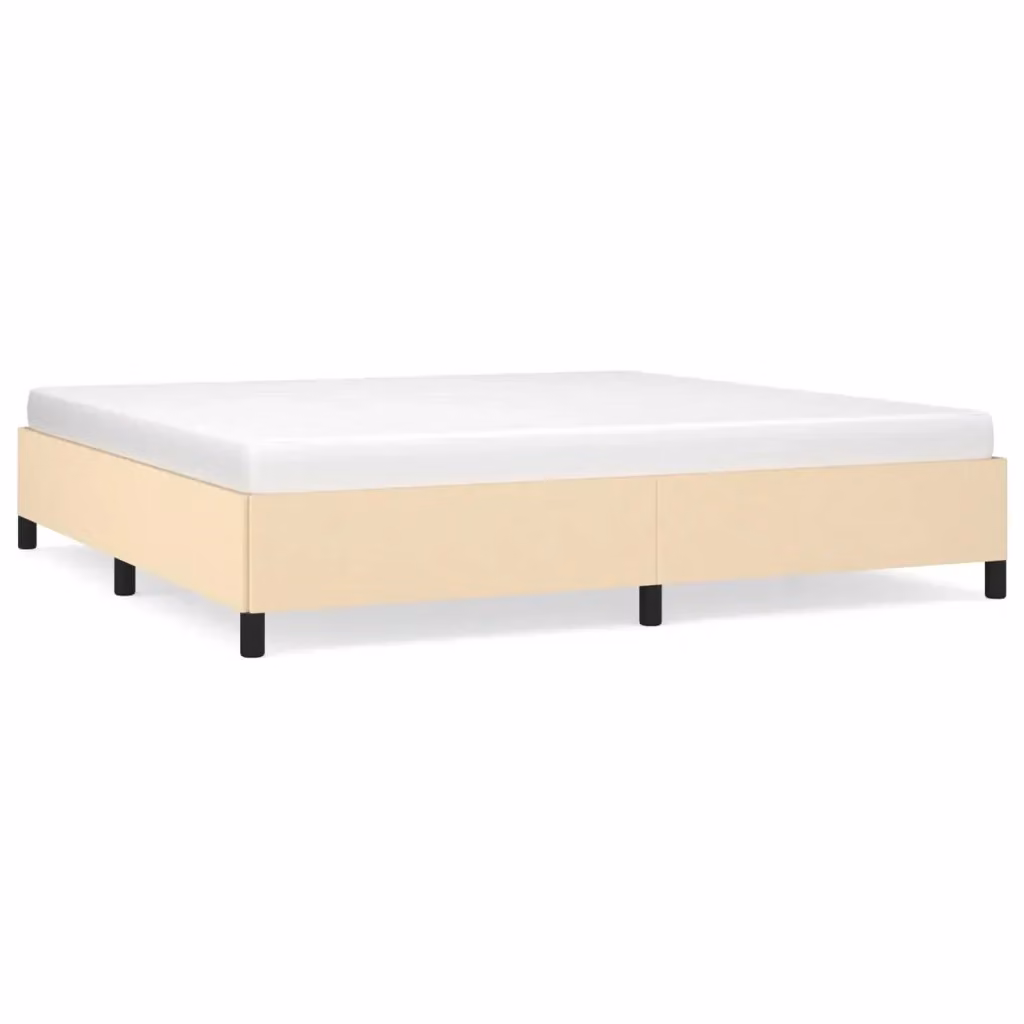 Struttura Letto Design Mania in Tessuto Beige L 200 x P 200 cm – 2
