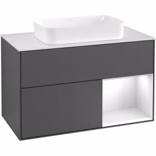 Mobiletto V&B Finion 100x60,3 cm, Rg r Ol m Lac, glo wh. Lac