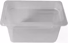 Bacinella per alimenti Cambro Gastronorm Mod. 1/4 in plastica bianco traslucido, capacità 1,7 l