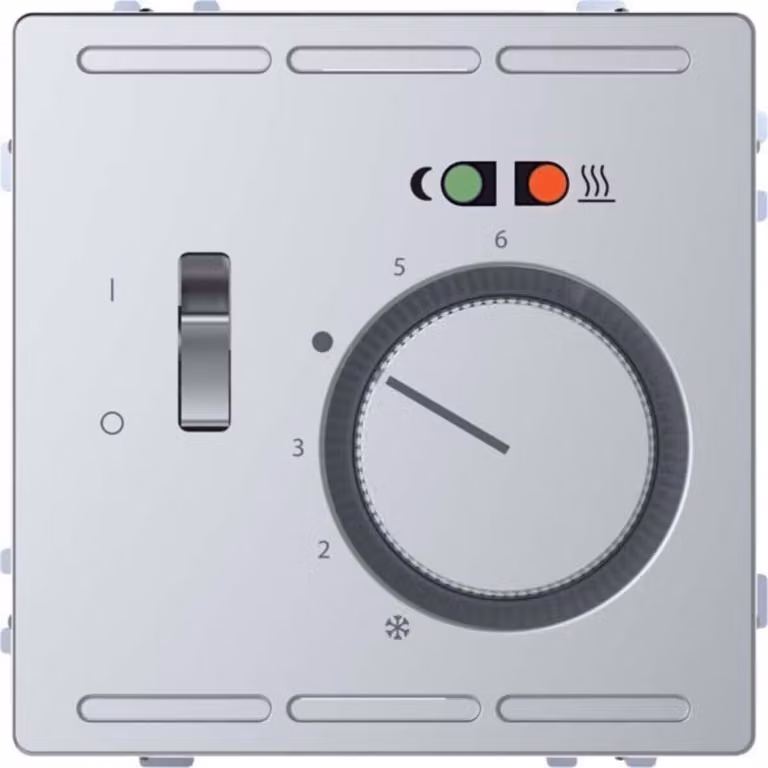 MERTEN MEG5764-6036 Regolatore di temperatura a pavimento 230 V in acciaio inossidabile, design di sistema