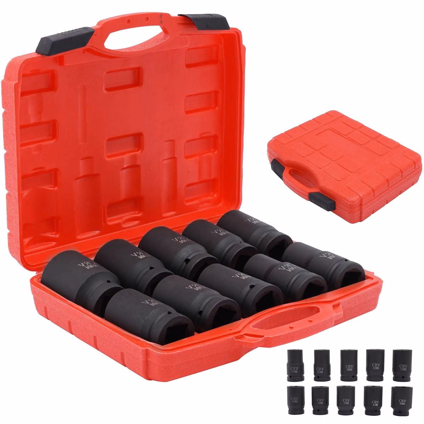 Elzusha - Set di 10 chiavi a bussola metriche per auto e aviazione