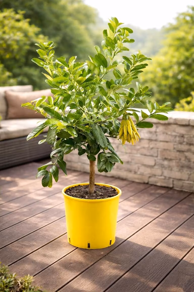 Pianta "Mano di Buddha" 70–100 cm – Limone a dita, limone a dita, albero esotico di Citrus medica per balconi, terrazze e giardini