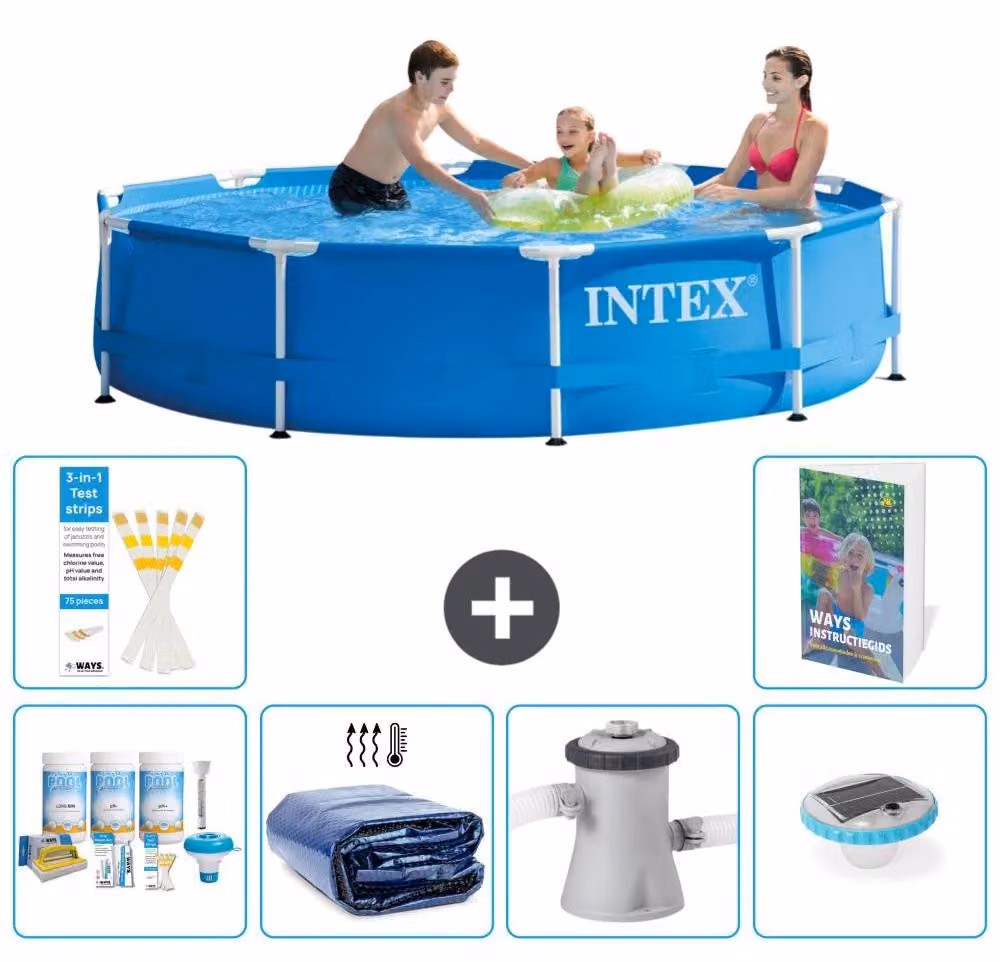 Piscina autoportante rettangolare - 305x76 cm - 5 pezzi - Modello S160