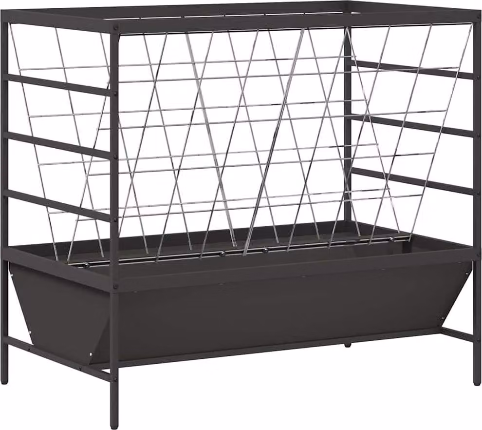 Mangiatore per Bestiame Nero 100 x 60 x 90 cm