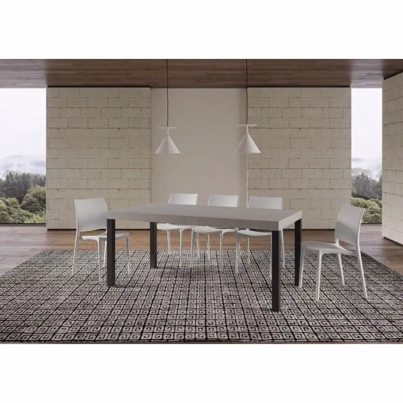 Tavolo allungabile Everyday Premium ITAMOBY con telaio antracite e piano cashmere L: 200-460 cm, P: 90 cm – 2