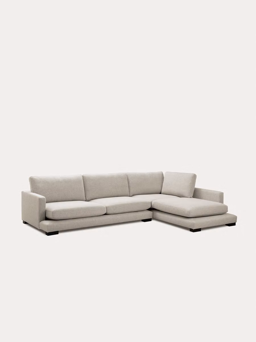 Divano chaise longue Crate beige medio destro Kenay Home – 2