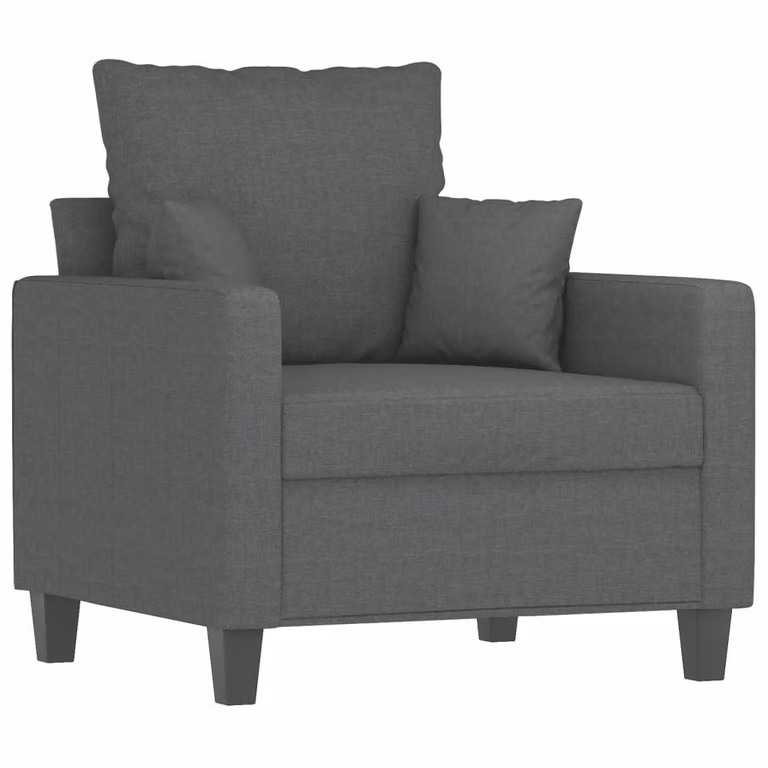 Poltrona Grigio Scuro 60 cm in Tessuto