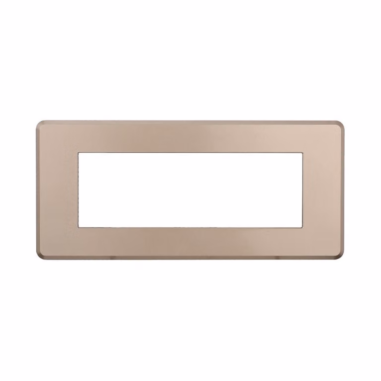 ETTROIT AN87610 Placca Slim Sottile 6P colore Bronzo Compatibile Con Bticino Axolute Air