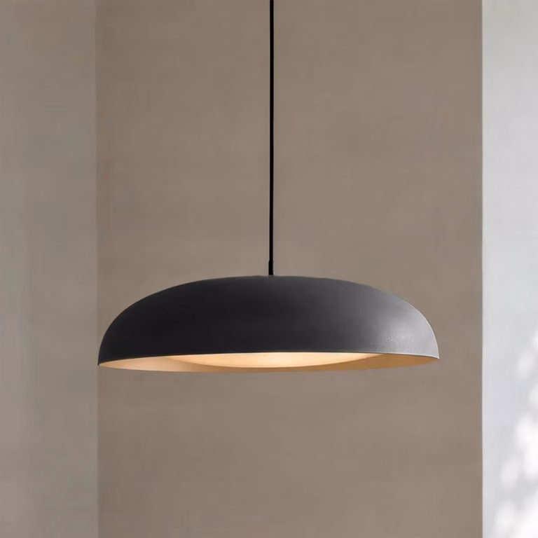 Lampada a sospensione Florie Lindby, Nero, Soggiorno / Sala da pranzo, Metallo, Moderno, Lampada a sospensione