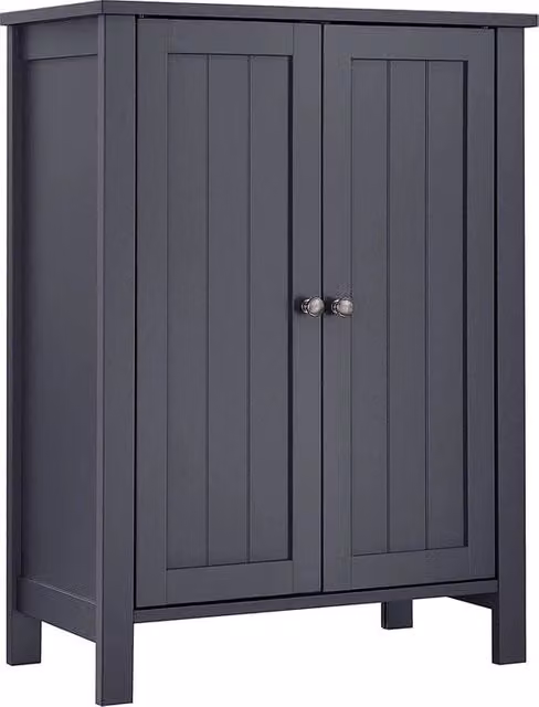 Mobili per bagno Sabine - con caricabatterie - con 2 porte - Pannelli regolabili - MDF - Bianco 60x30x80cm
