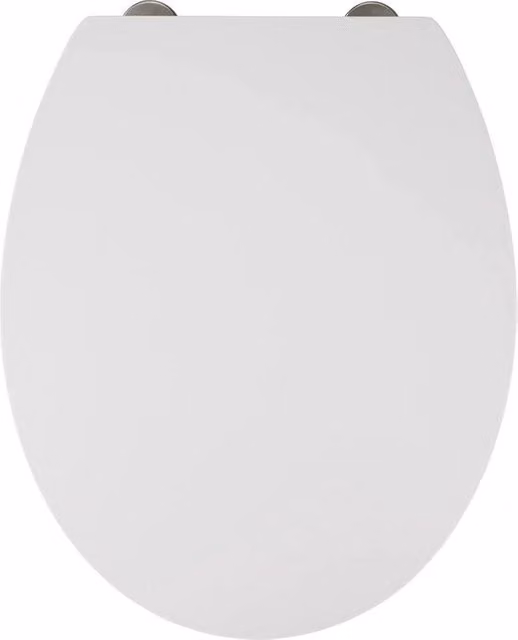 Sedile WC Moderno Premium Mora - Bianco, Chiusura Soft e Montaggio Rapido
