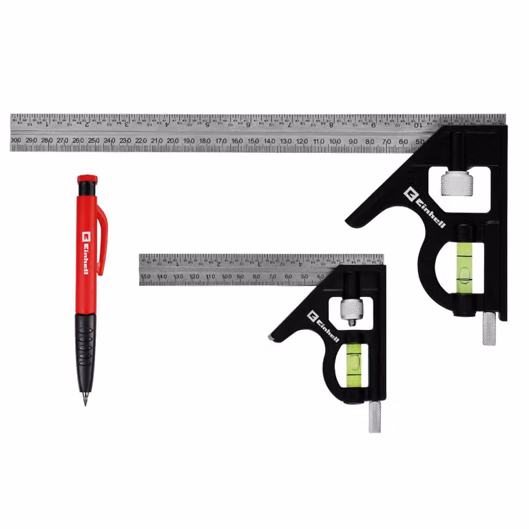 Set di due squadri combinati Einhell, 150/300 mm