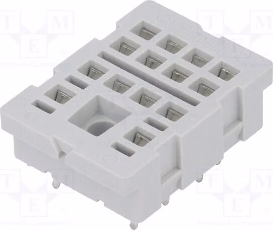1x Base per relè elettromagnetico serie: R4 SU4-02 - Accessori: Montaggio tramite connettore a spina: 14