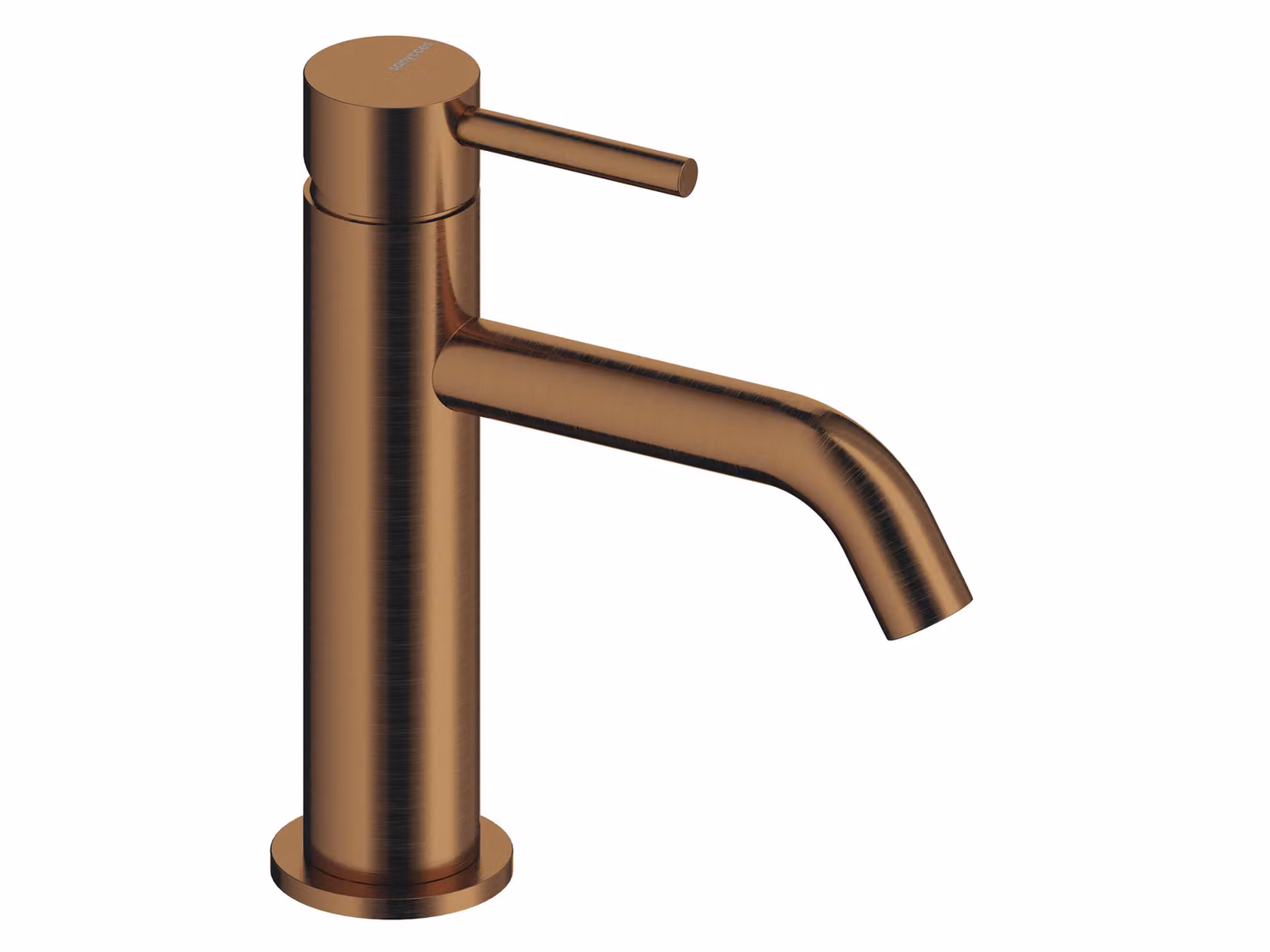 SANYCCES LOOP ColdOpen Miscelatore monocomando per lavabo 17,3 cm, oro rosa spazzolato