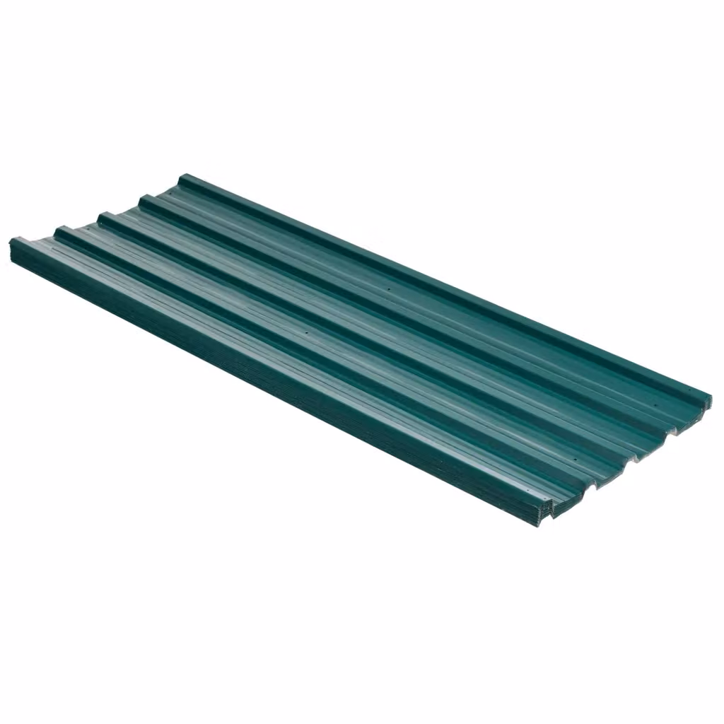 Pannelli per Tetto in Acciaio Galvanizzato Corrugato Minimal Verde L: 129 cm, P: 45 cm – 2