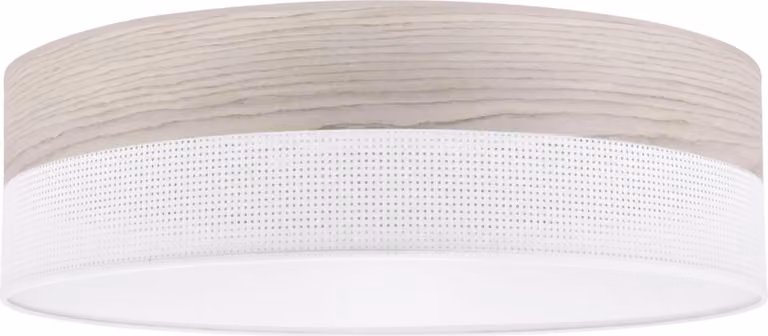 Lampada da soffitto Wood Plexi bianco 50cm E27 legno rovere sbiancato