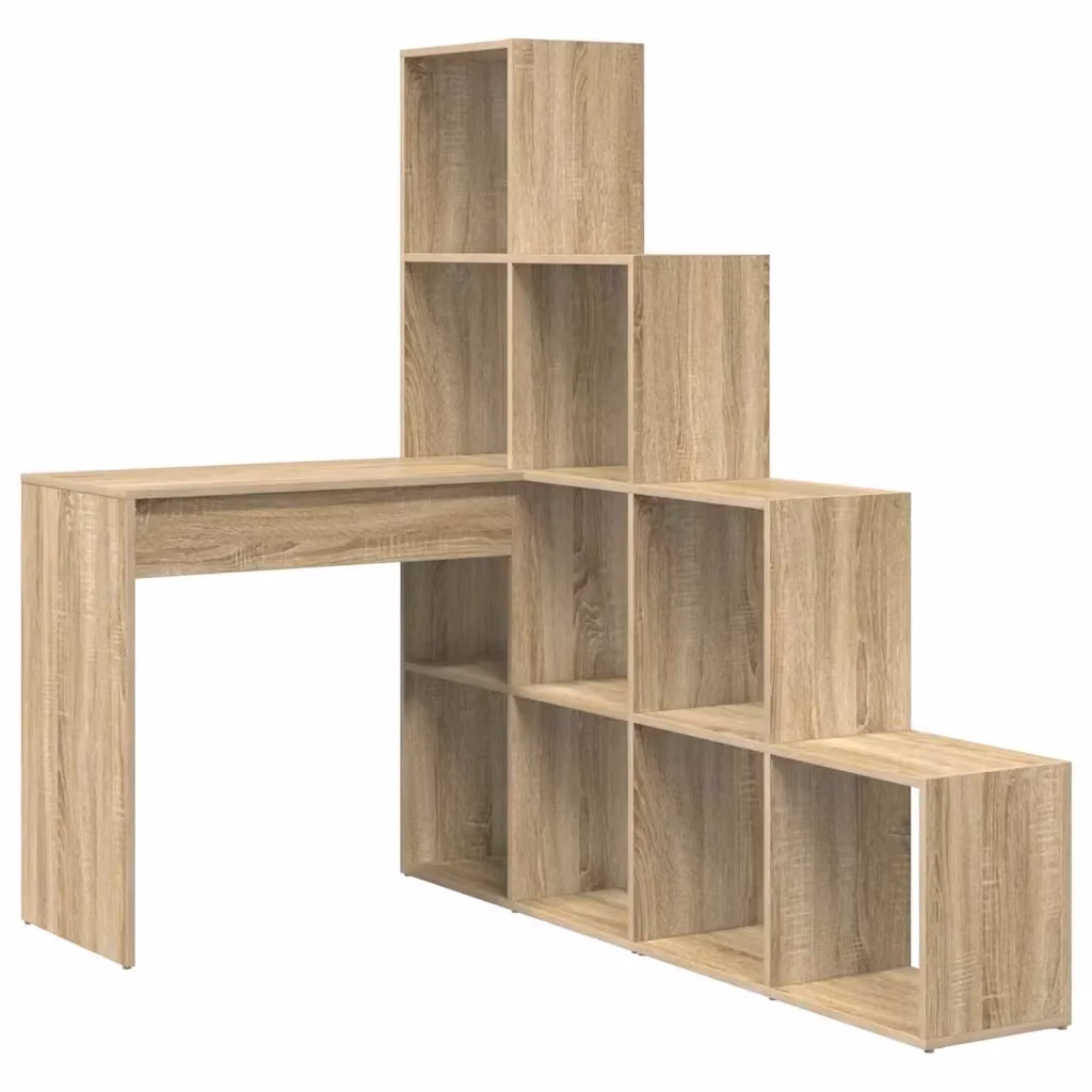 Scrivania ad angolo moderna vidaXL in legno marrone L/P/H: 101,5 x 149,5 x 149,5 cm – 2