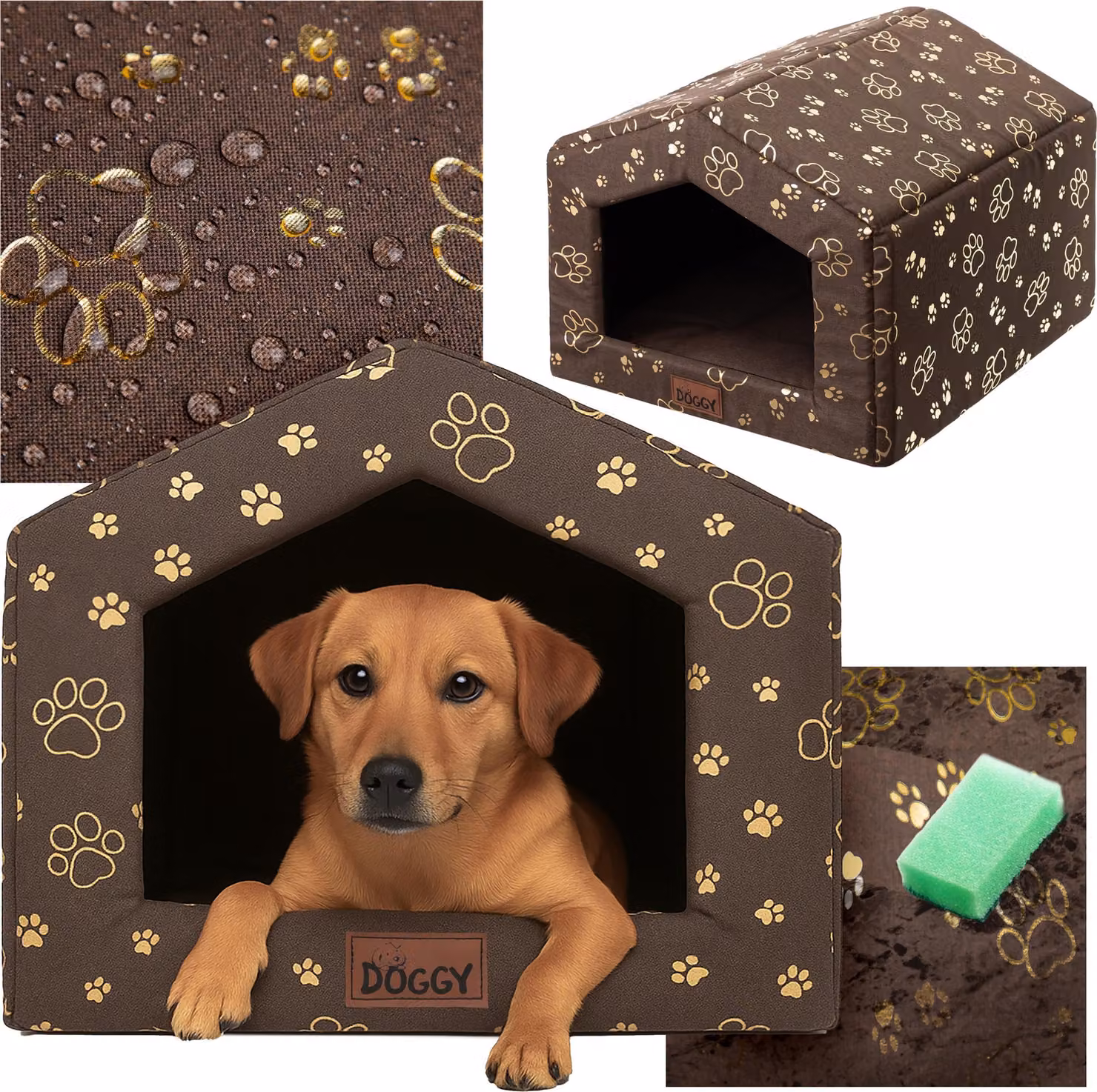 Cuccia per cani per casa R2 - 55x60x46 cm - Comoda cuccia per cani con cuscino - Leggera e di facile manutenzione | Pillowprim