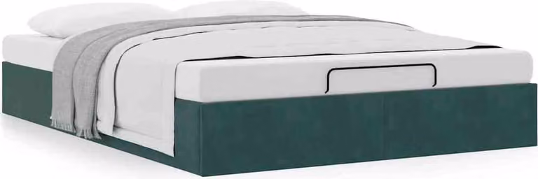 Struttura Letto Pouf senza Materasso 140x200 cm in Velluto