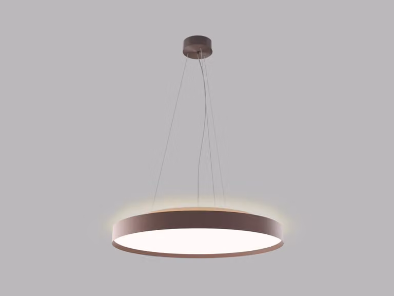 LED2 3275958D Lampada a sospensione TORO 60 P/N-Z, CF DALI/PUSH DIM 55+10W 3000K/4000K marrone
